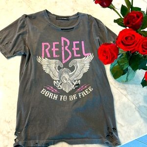 NWOT Lulusimonstudio Rebel Shirt